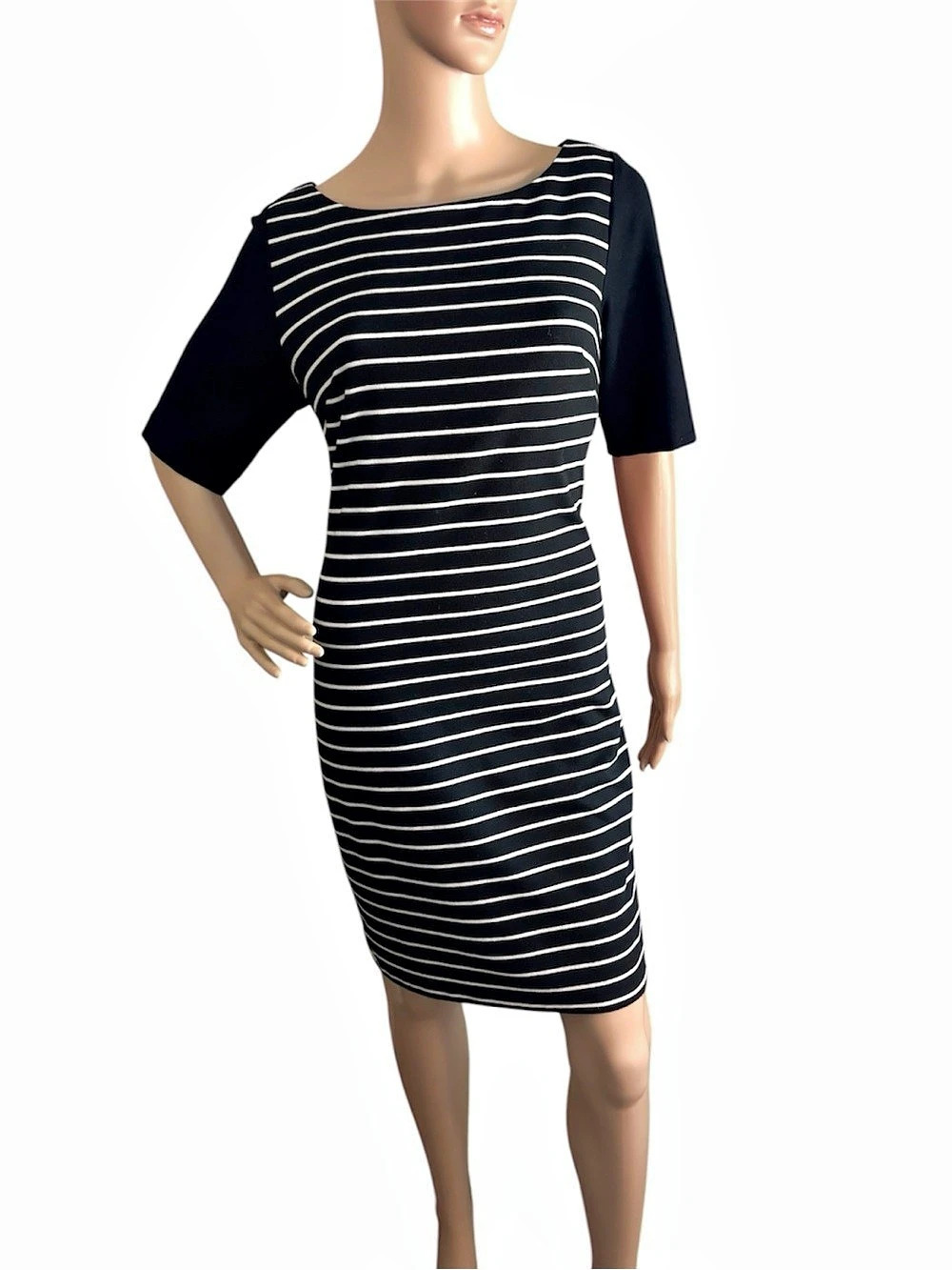 Eliza J | Striped Color Block Midi Dress Size 14 Like New